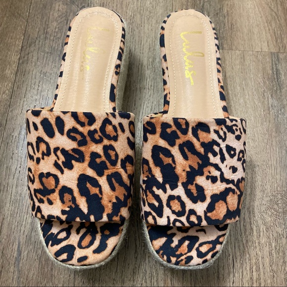 Lulu’s Leopard Print Espadrille Platforms - Picture 3 of 10